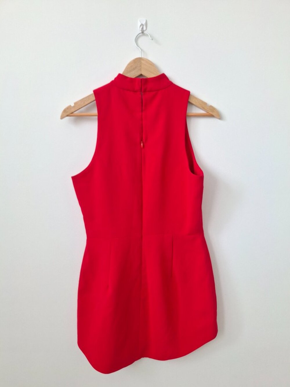 (New) Amanda Uprichard – Marshall Mini Dress (Red) Women's Medium - Picture 10 of 16